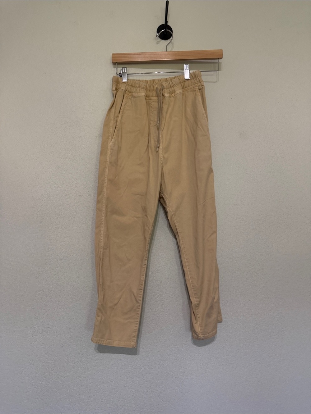 Nili Lotan Tan Drawstring Chino Pants size XS